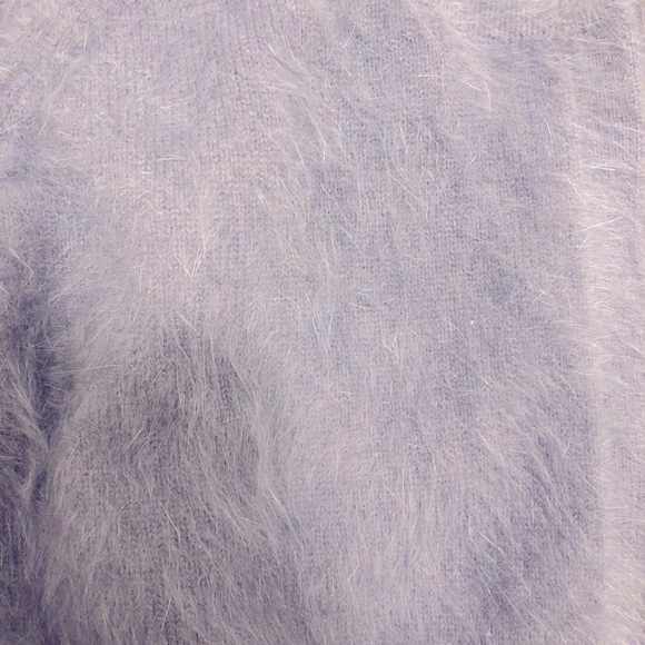 Cropped cardigan angora rabbit hair - Picture 3 of 5